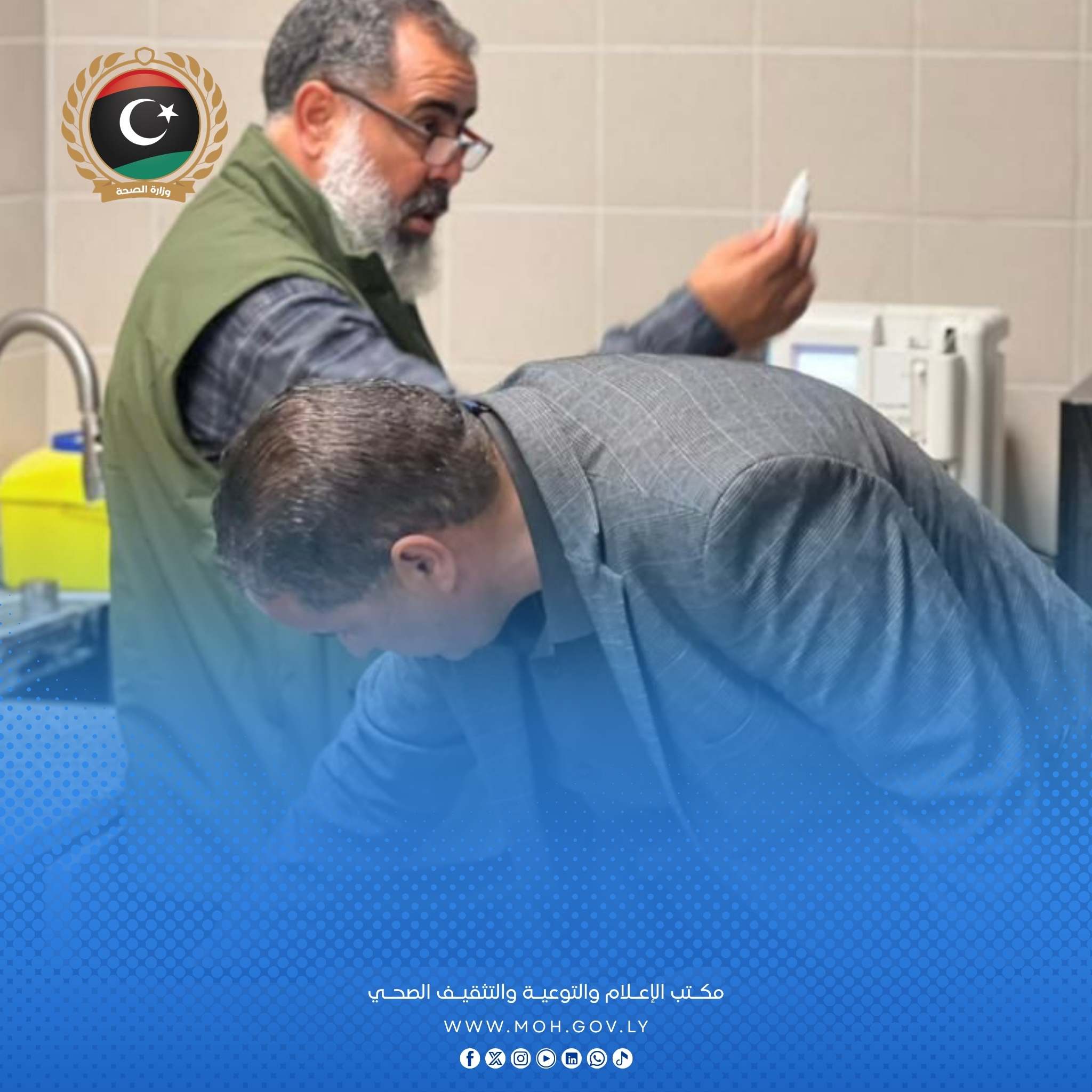 إدارة التفتيش والمتابعة تُجري جولة تفقدية ليلية للمرافق الصحية بالعجيلات - 4